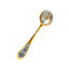 Серебряная ложка десертная Знак зодиака Водолей с золочением 40010377В04